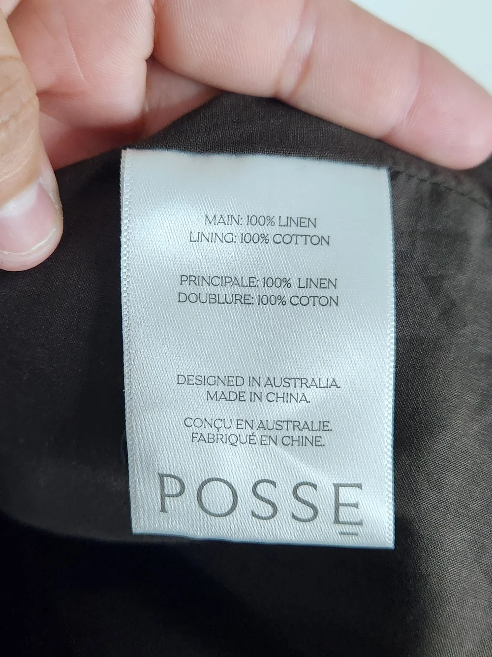 ✨ POSSE Emma Vest Chocolate Cream Pinstripe Linen NWT XL 🤎✨ - Picture 11 of 11